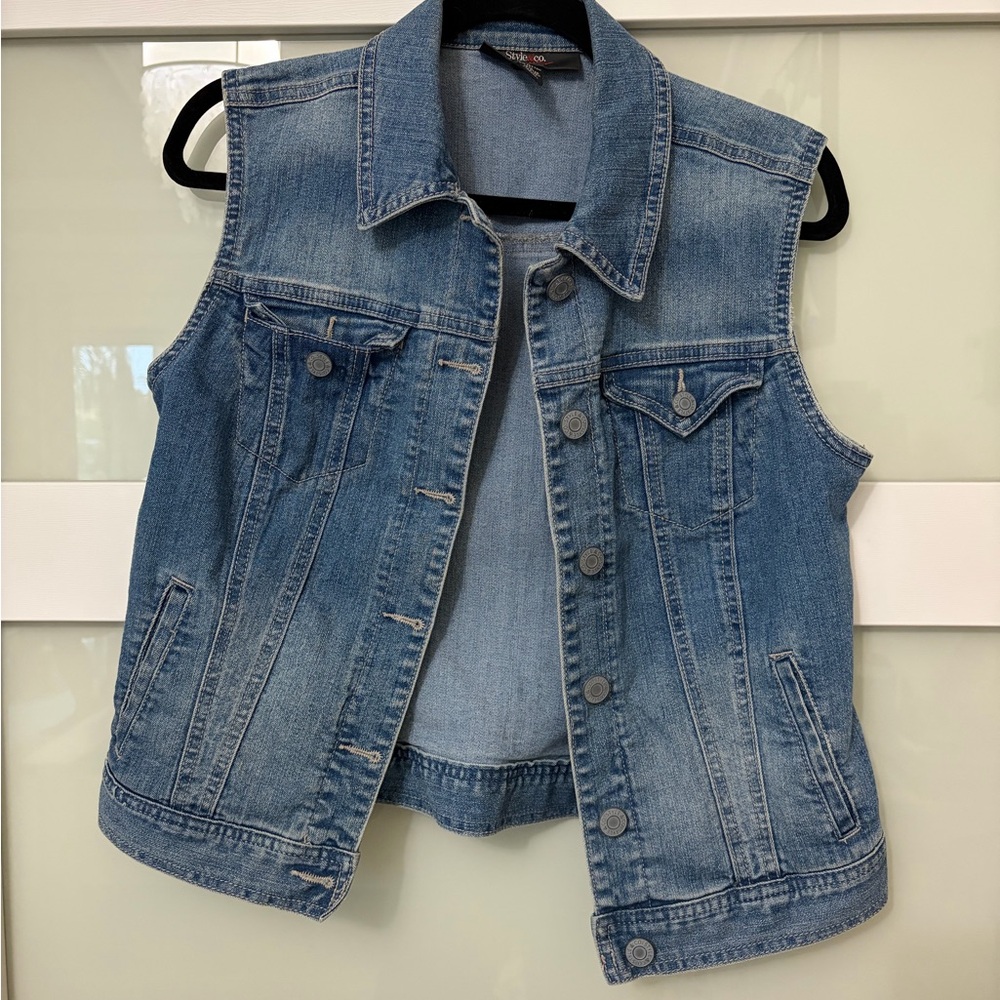 Blue Denim Vest